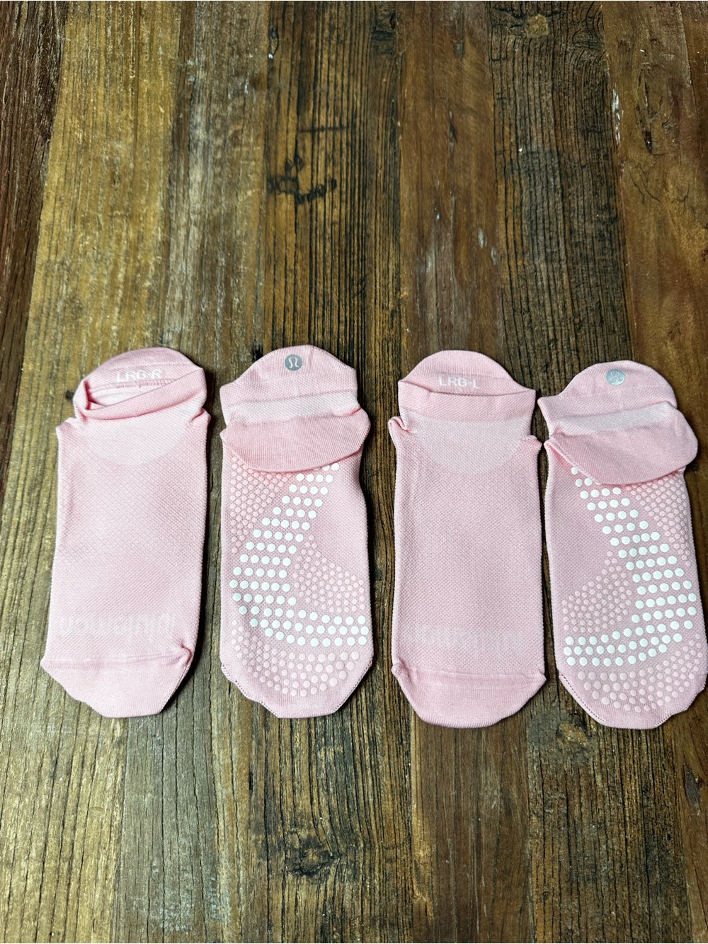 Lrg Light Pink Low-Cut Non-Slip Athletic No-Show Socks - 2 Pack
